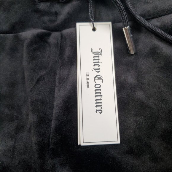 Juicy Couture Bling Velour Shorts Women Size Small NWT High Waisted Y2K - Picture 2 of 12